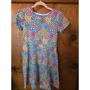 KITE Kids Ladybug Print Organic Cotton Skater Dress Multi Color Size 10-11Y